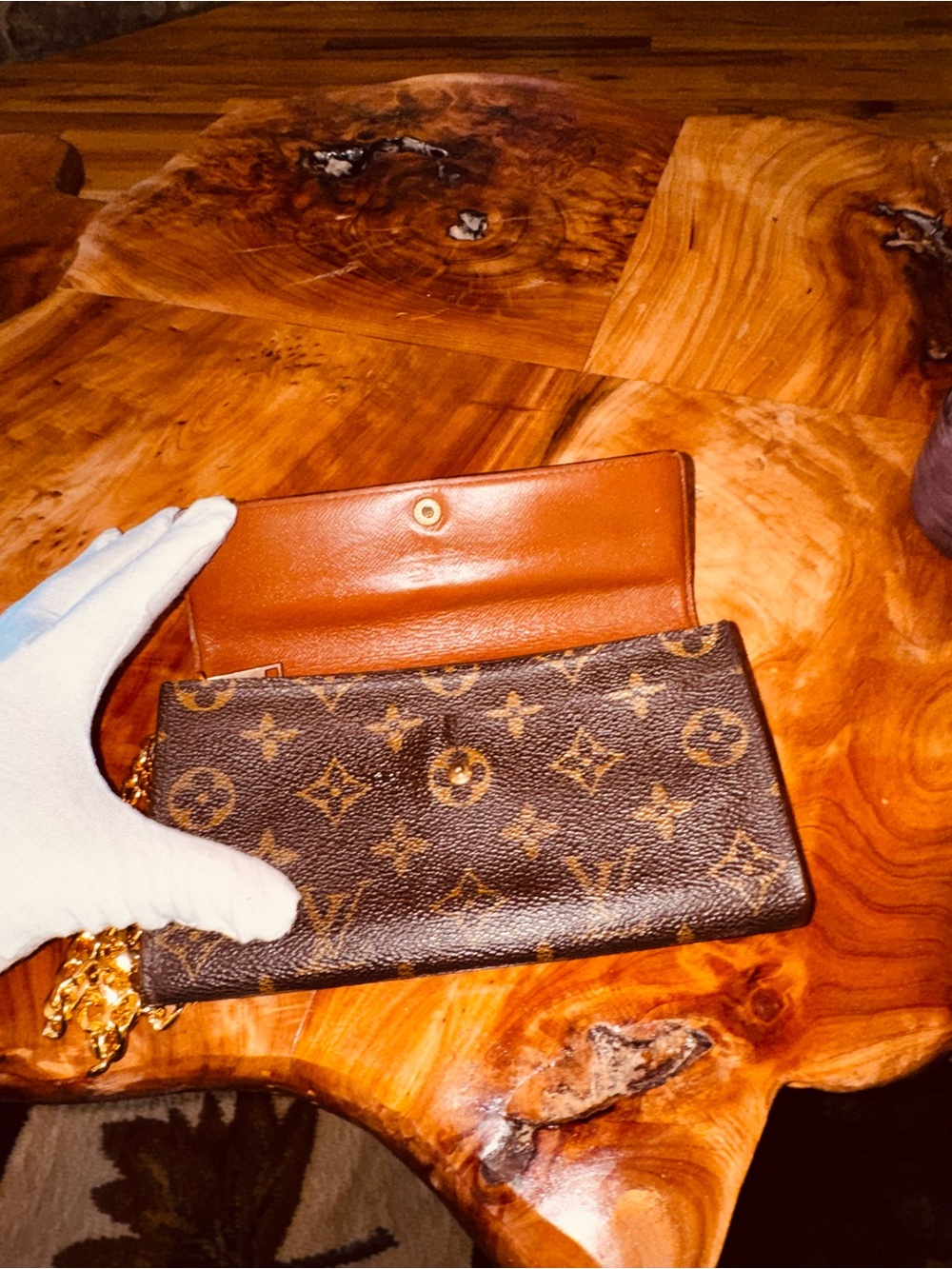 Louis Vuitton monogram vintage authentic Sarah wallet converted Crossbody - Picture 7 of 17